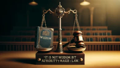 it is not wisdom but authority that makes a law. t – tymoffs